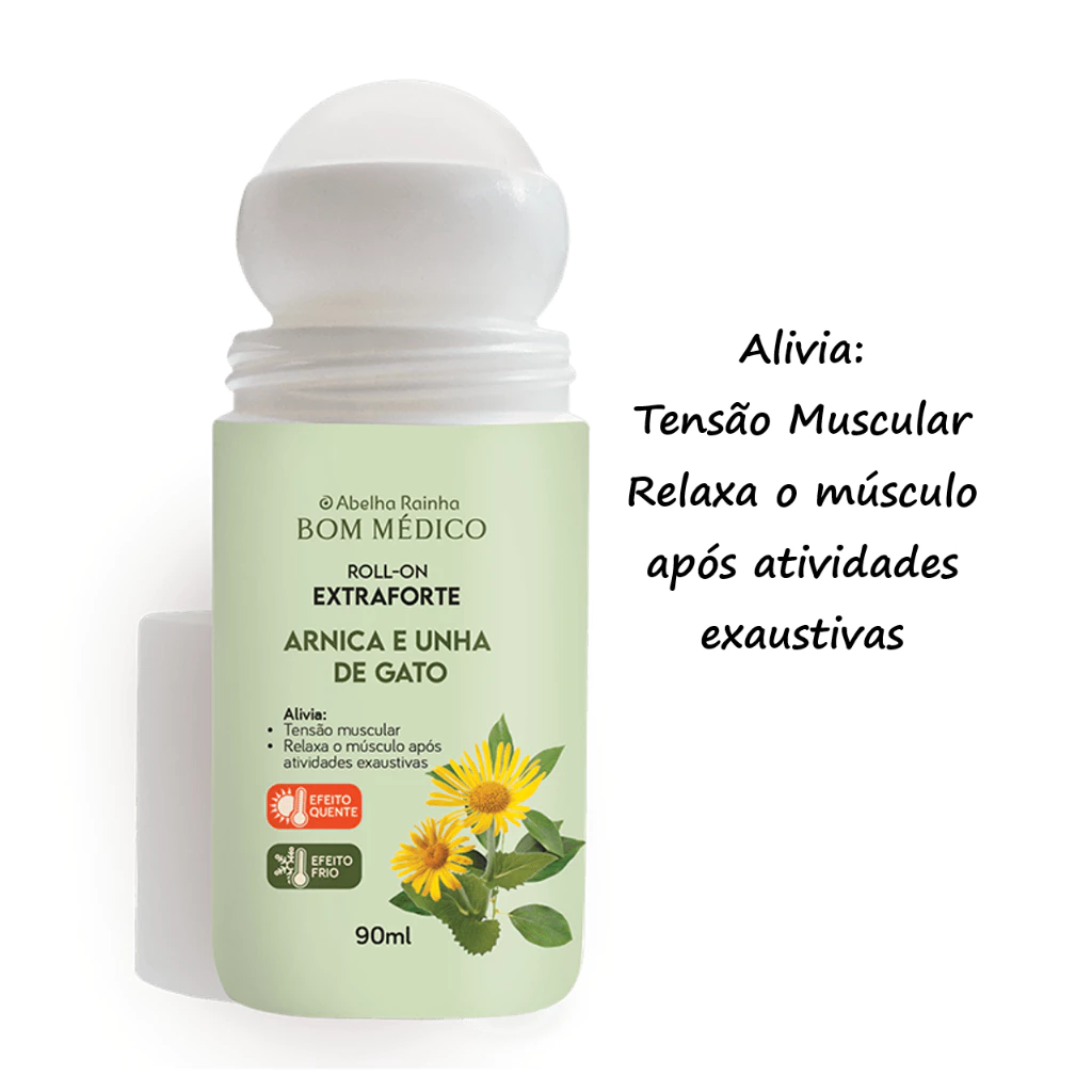 Roll-on Extraforte Arnica e Unha de Gato Bom Medico - 90ml