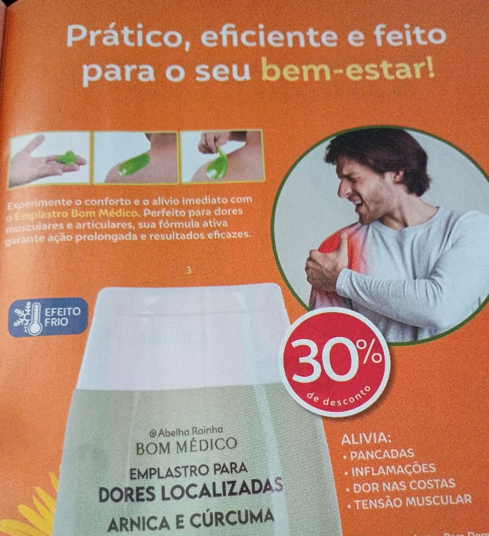Emplastro Abelha Rainha 100g - Alívio Rápido para Dores Musculares e nas Costas - Efeito Frio Original - Imagem 4