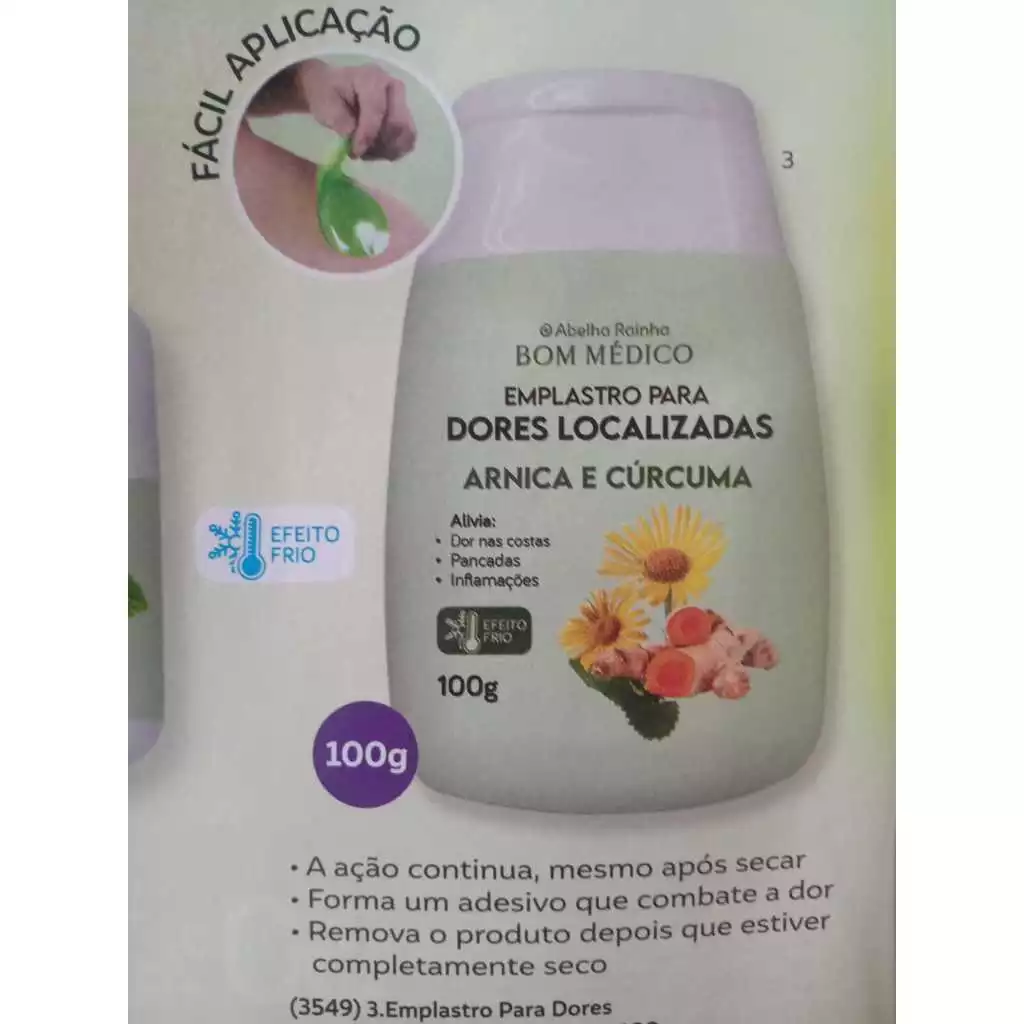 Emplastro Abelha Rainha 100g - Alívio Rápido para Dores Musculares e nas Costas - Efeito Frio Original - Imagem 5