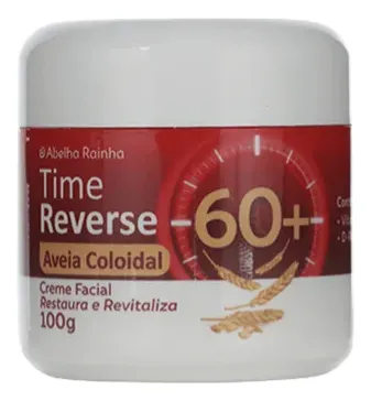 Time Reverse Creme Facial Aveia Coloidal 60+ Abelha Rainha Todo Tipo De Pele Dia/noite 100g